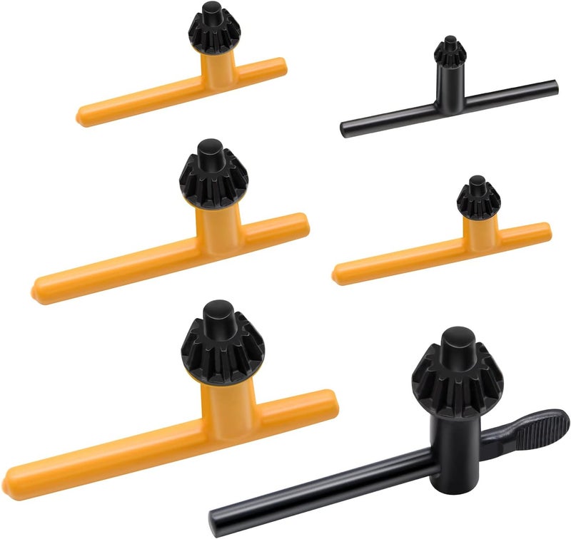 Mdvora Drill Chuck Key Wrench, 6 Sizes Drill Press Clamping Wrench Chuck Press Wrench Key - Image 1